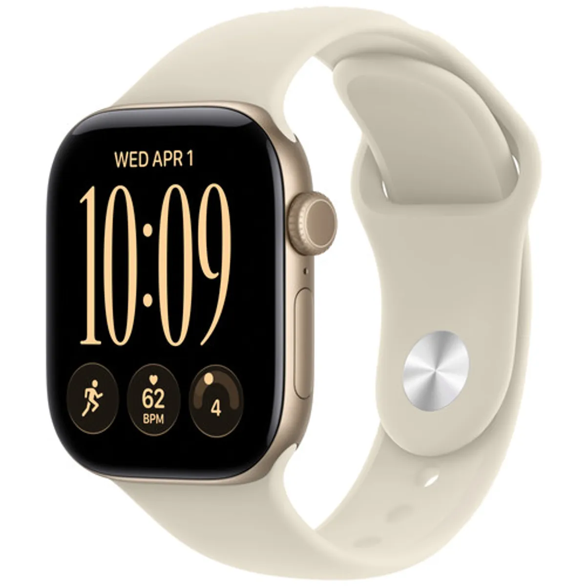 Apple Watch Series 12 42mm Goud Sportband M/L
