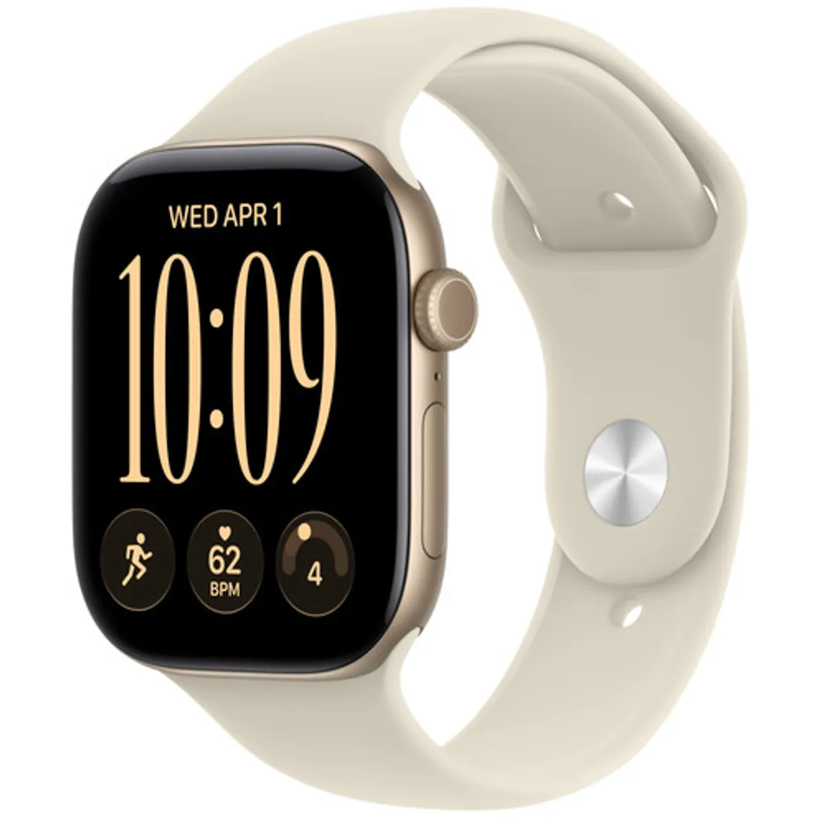 Apple Watch Series 12 46mm Goud Sportband M/L