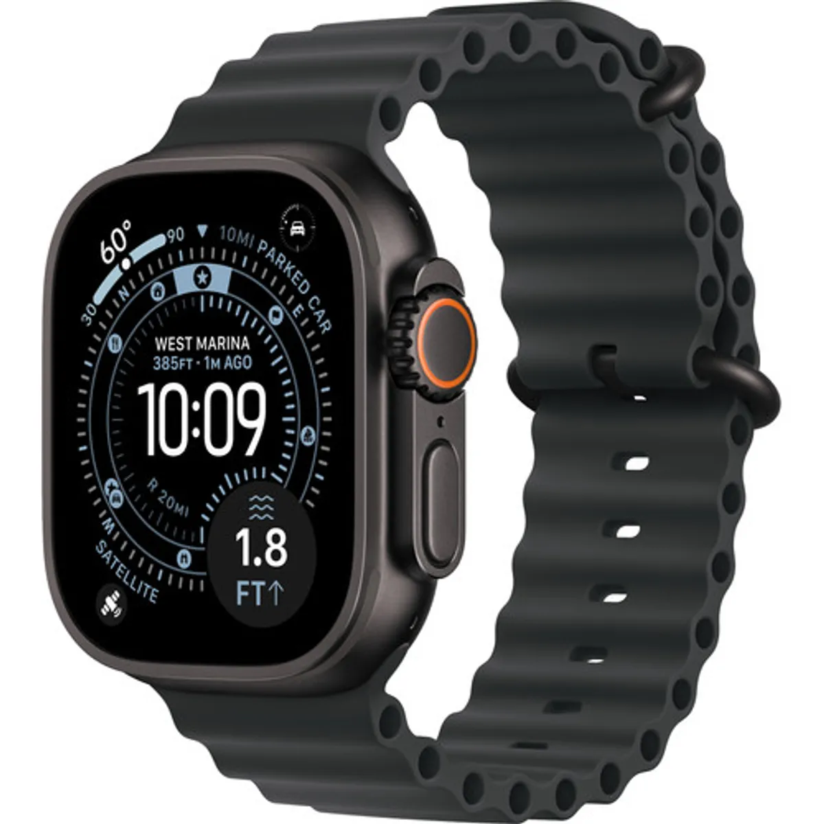 Apple Watch Ultra 3 Cellular 49mm Zwart Ocean Band