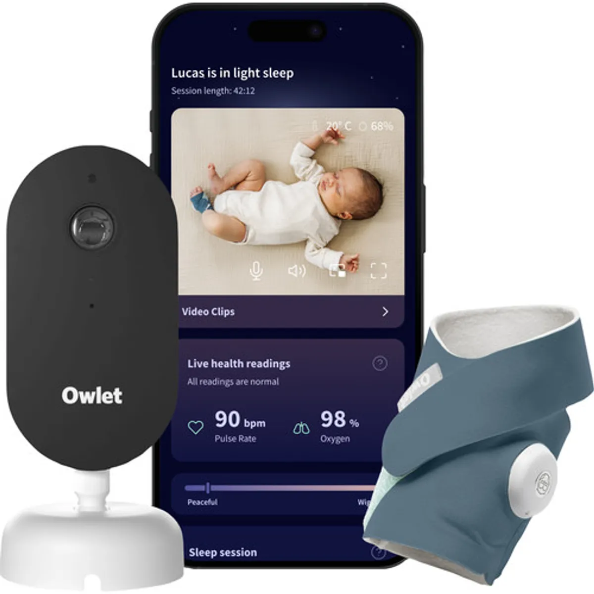 Owlet Dream Duo Bedtime Blue OW-DSDUO-BL