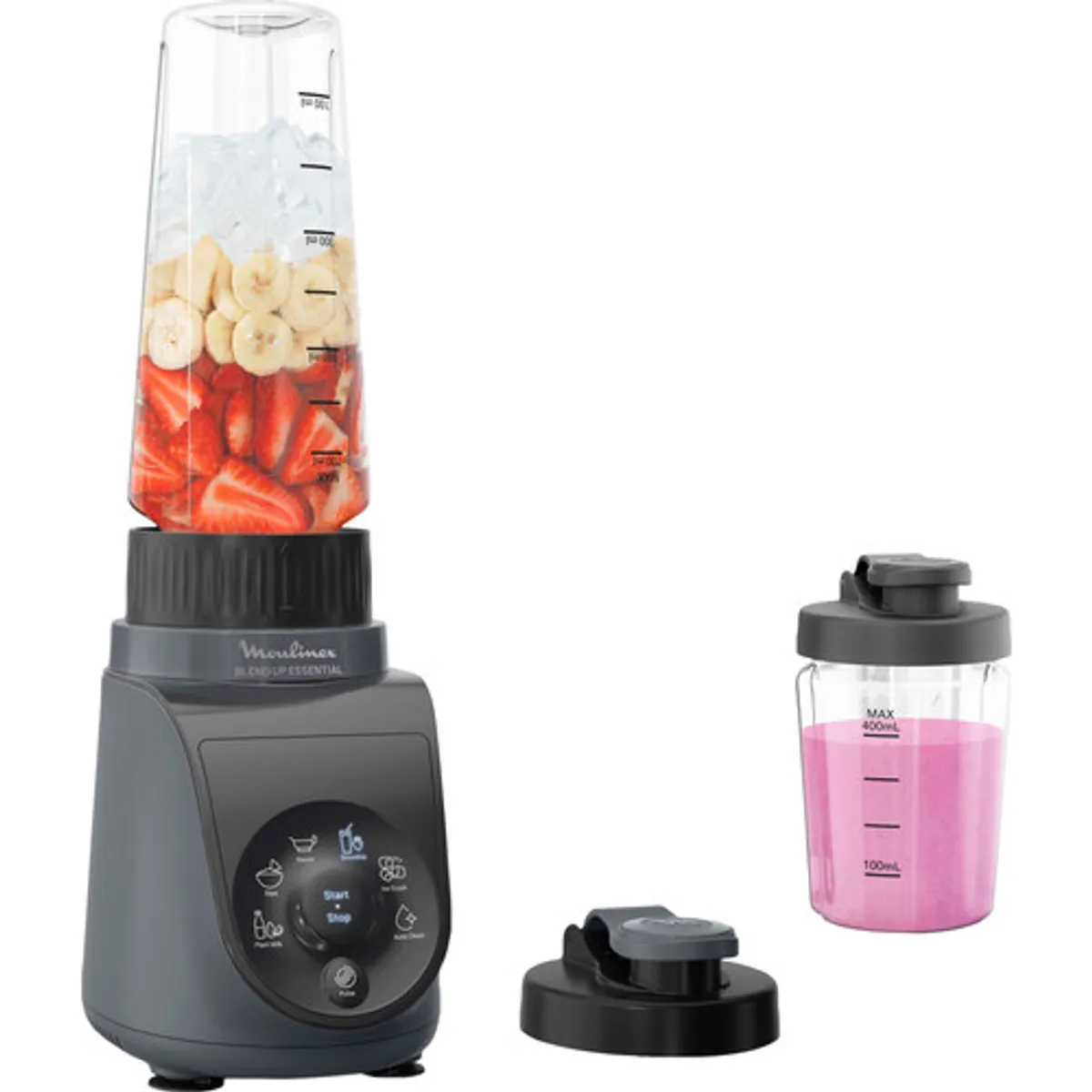 Moulinex Blend Up Essential LM1EHBF0 Grijs
