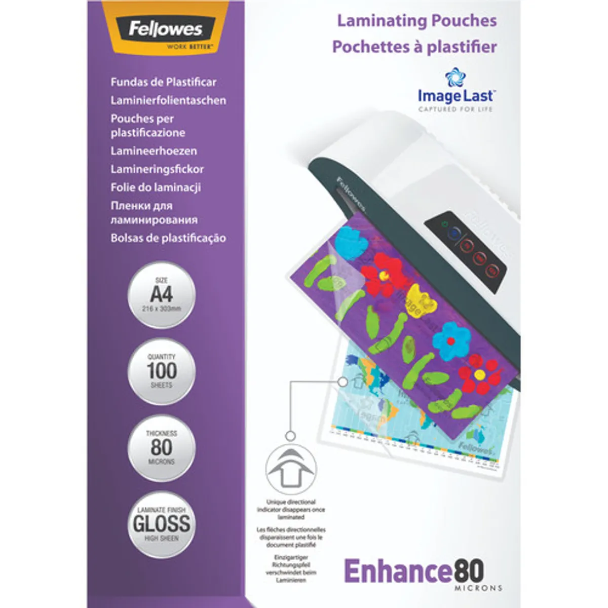 Fellowes Lamineerhoezen Enhance 80 mic A4 (100 stuks)