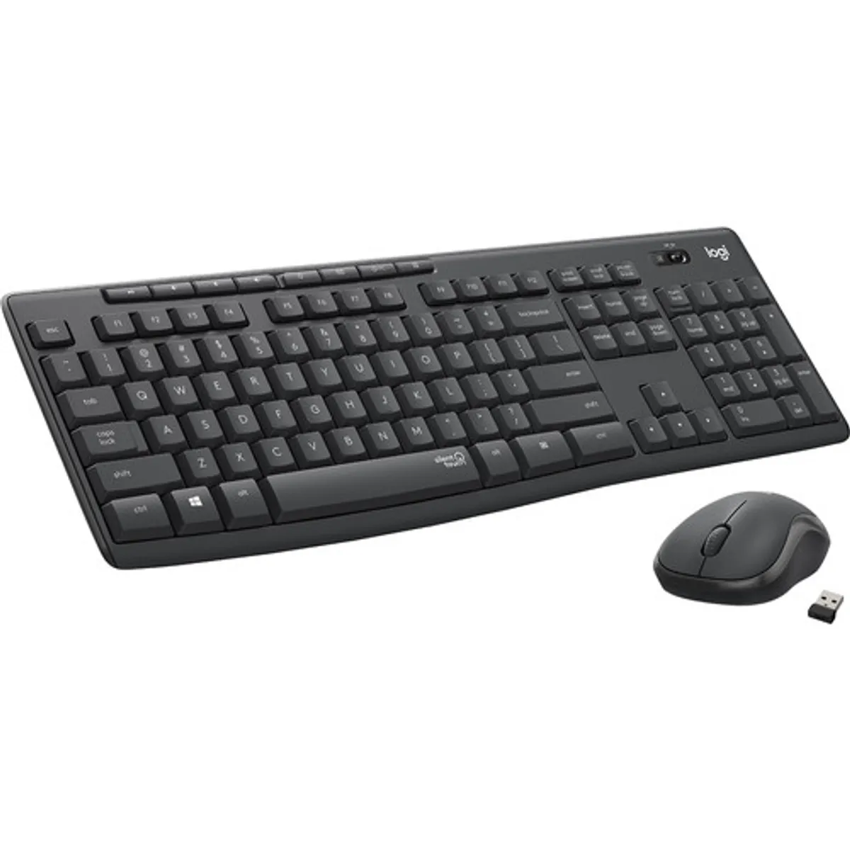 Logitech MK295 Silent Draadloze Toetsenbord en Muis Zwart QWERTY