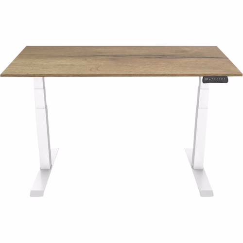 Euroseats Elektrisch Zit Sta Bureau 160 x 80 Wit/Eiken