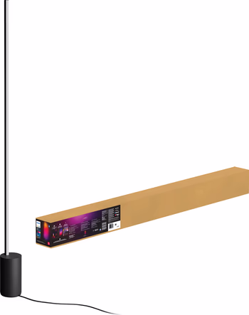 Philips Hue Gradient Signe White and Color vloerlamp zwart + dimmer