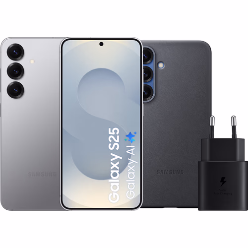 Samsung Galaxy S25 256GB Zilver 5G + Accessoirepakket