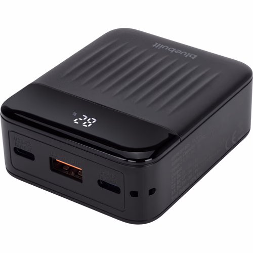 BlueBuilt Power Bank 10.000 mAh met Snelladen Zwart