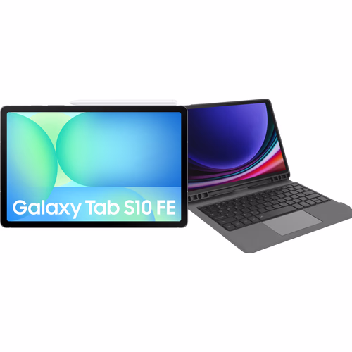 Samsung Galaxy Tab S10 FE 10,9 inch 256GB Wifi Grijs + Toetsenbord Hoes QWERTY