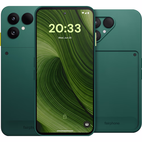 Fairphone 6 256GB Groen 5G + Fairphone 6 Protective Back Cover Groen