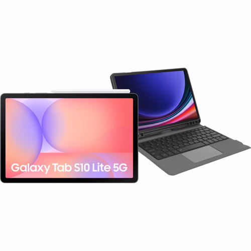 Samsung Galaxy Tab S10 Lite 10,9 inch 256GB Wifi en 5G Grijs + Toetsenbord Hoes QWERTY