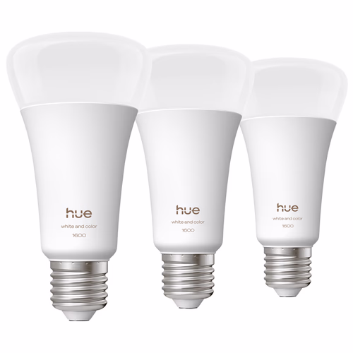 Philips Hue A67 White and Color 1600lm E27 3-Pack