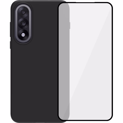 BlueBuilt OnePlus Nord 5 Back Cover Zwart + Screenprotector Glas