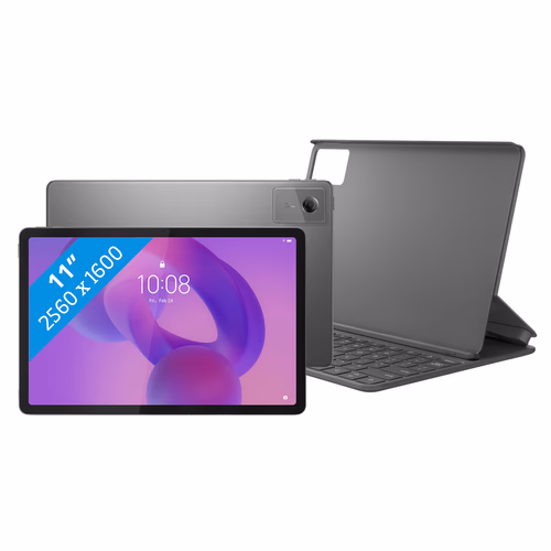 Lenovo Idea Tab 11 inch 256GB Wifi Grijs met Stylus + Toetsenbord Hoes QWERTY