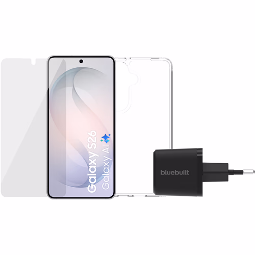 Samsung Galaxy S26 256GB Wit 5G + Compleet Accessoirepakket