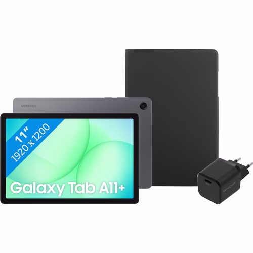 Samsung Galaxy Tab A11 Plus 11 inch 256GB Wifi Grijs + Basis accessoirepakket