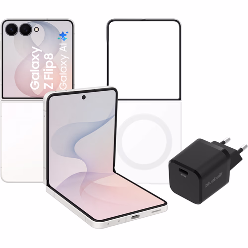 Samsung Galaxy Z Flip 8 256GB Wit 5G + Accessoirepakket