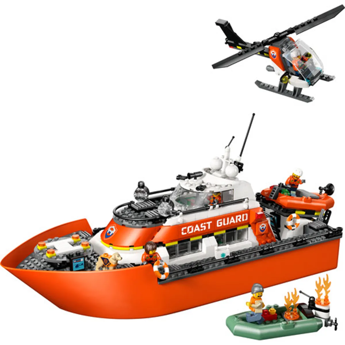 LEGO City Kustwacht Reddingsboot en Helikopter 60504