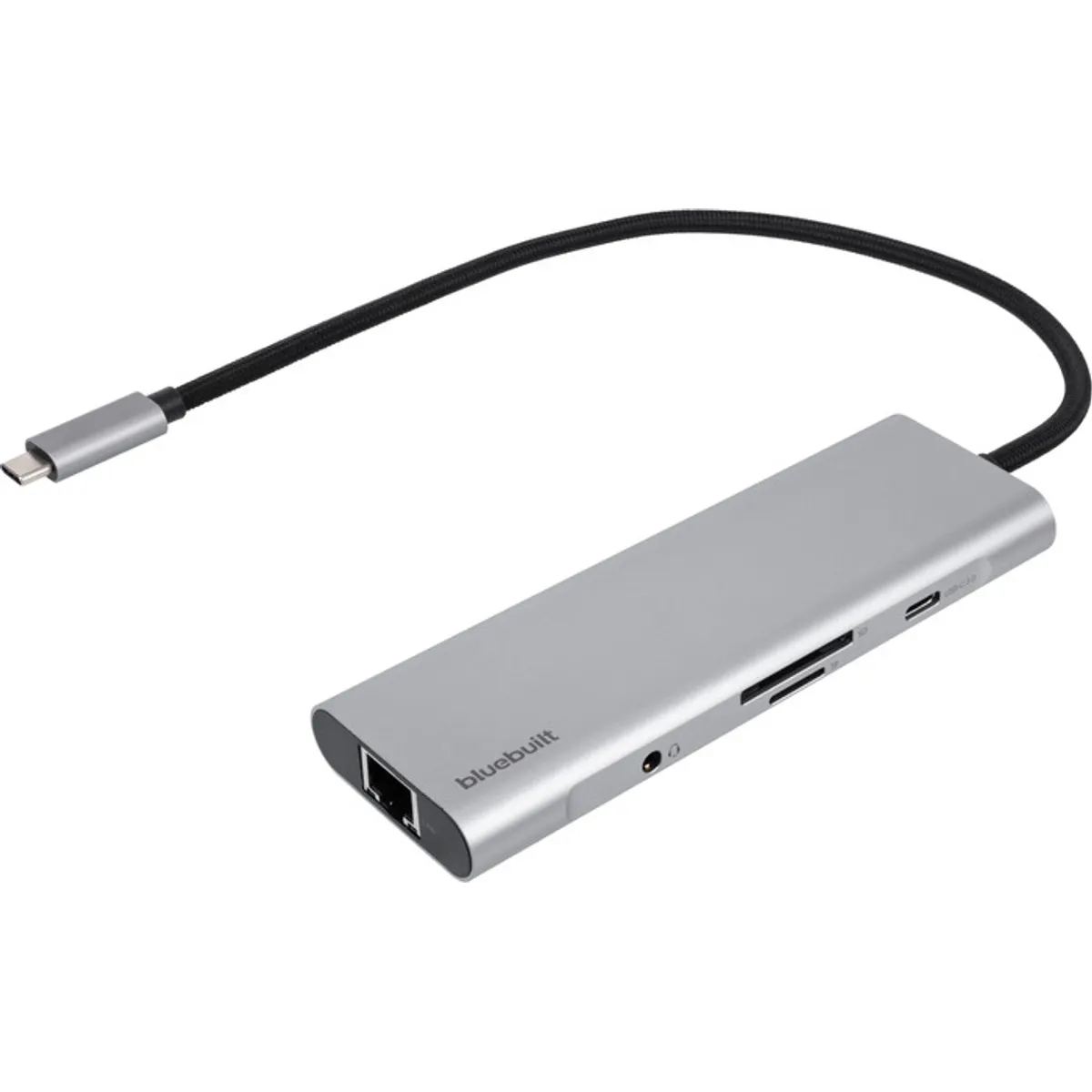 BlueBuilt 8-in-1 Docking Station met Usb C Zilver