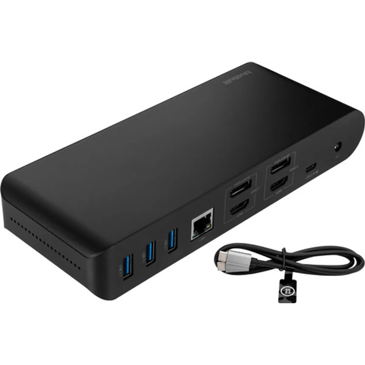 BlueBuilt DisplayLink Docking Station Pro met USB-C zwart