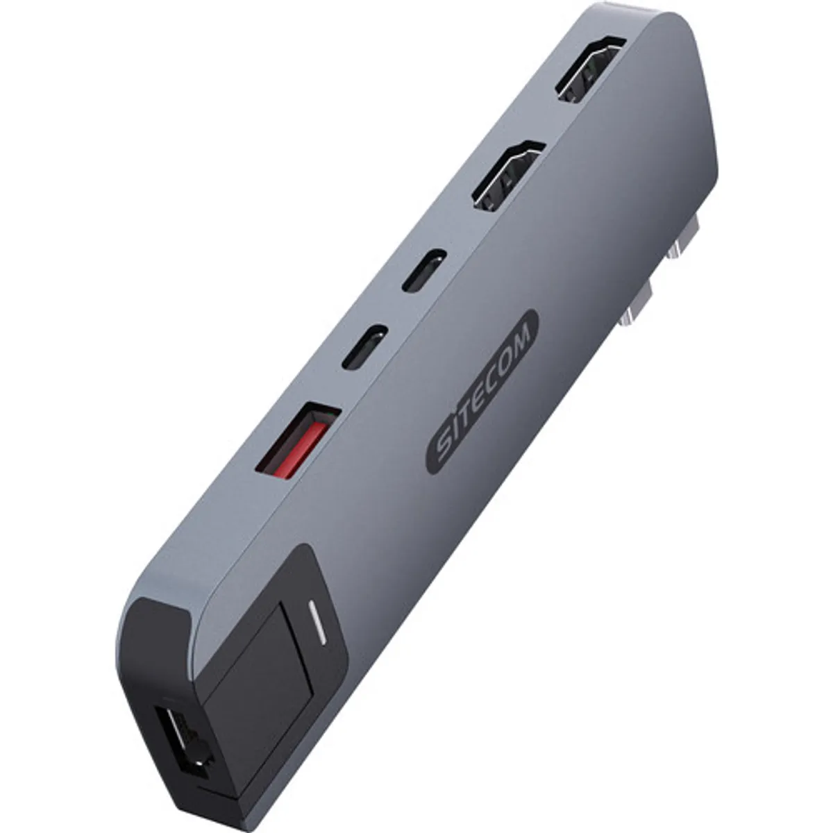 Sitecom MacBook Pro Multiport Hub 6 in 2 Grijs