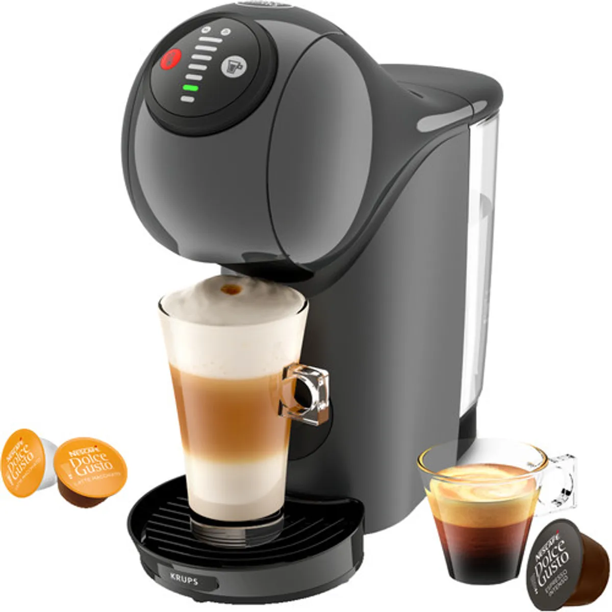 Krups Genio S YY5895FD Antraciet + Koffie