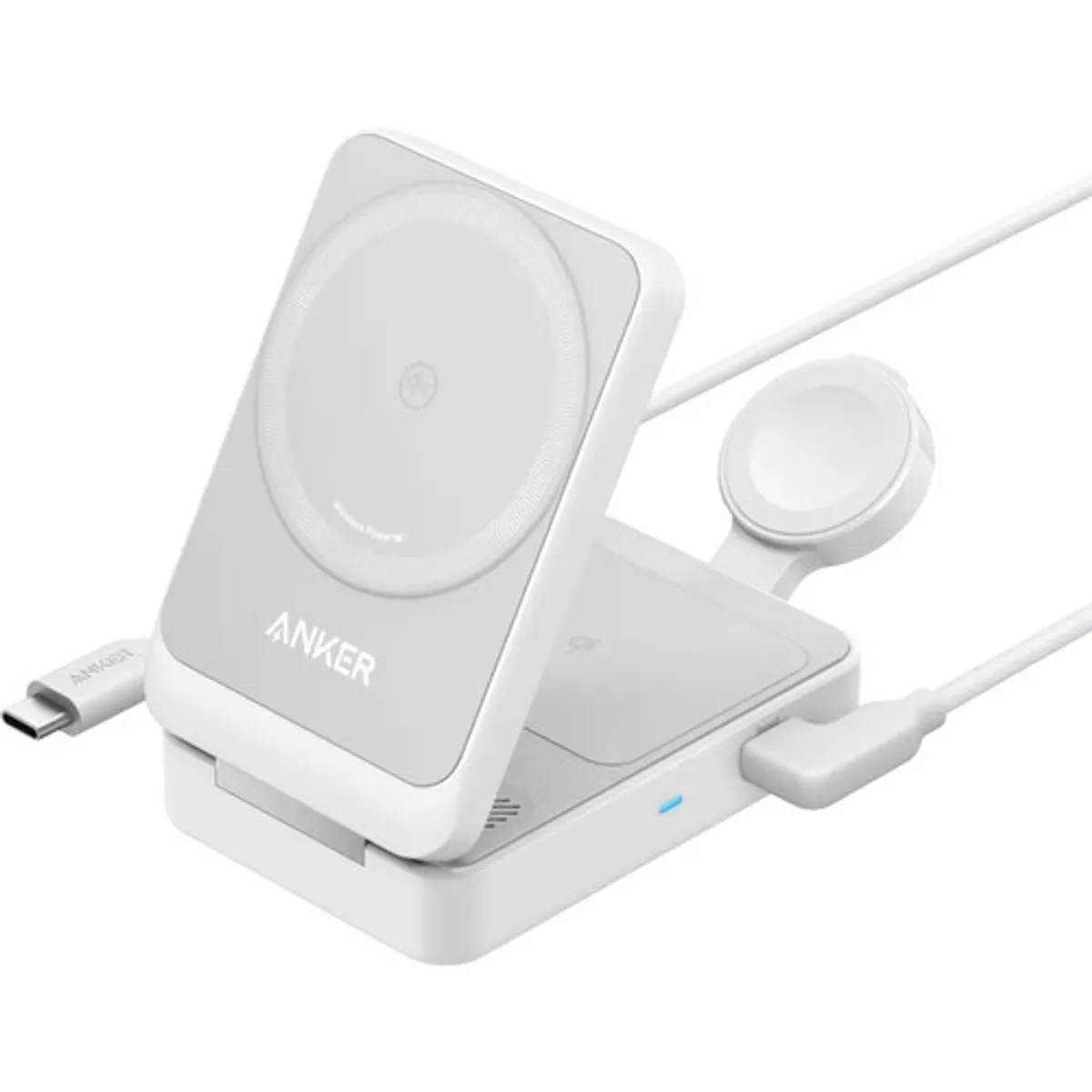 Anker Prime 3-in-1 MagGo Vouwbare Draadloze Oplader 15W Wit