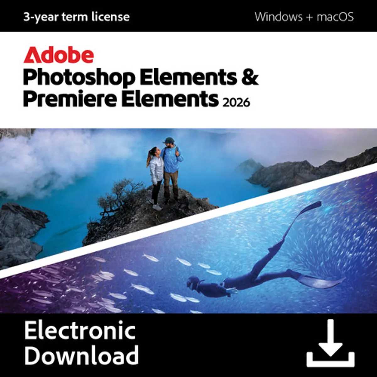Adobe Photoshop & Premiere Elements 2026 3 Jaar - Digitaal