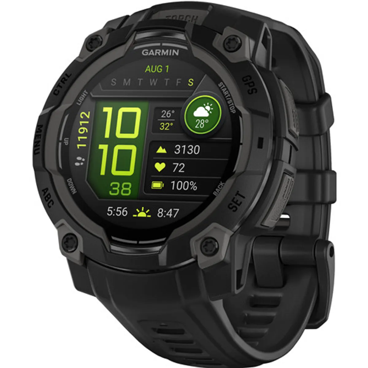 Garmin Instinct 3 45mm Zwart