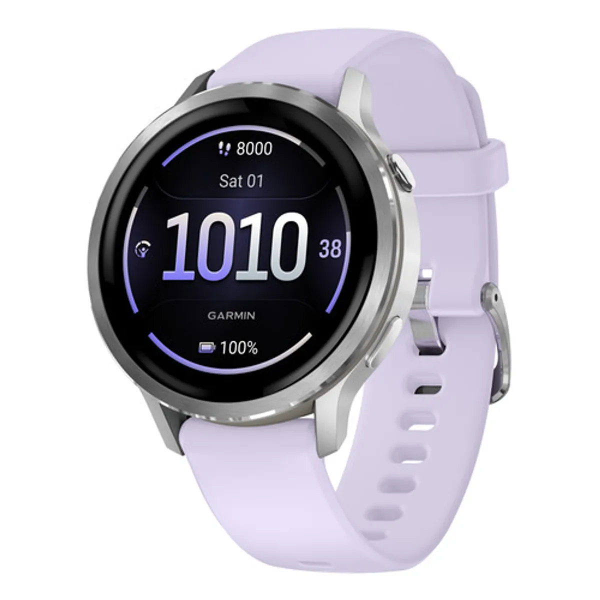 Garmin Venu 4 Zilver/Paars 41 mm