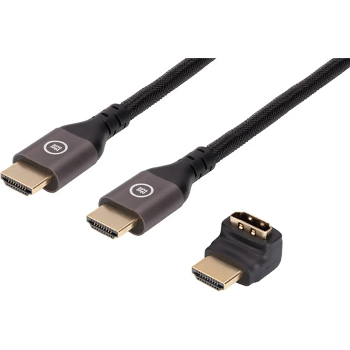 BlueBuilt HDMI Kabel 4K 120Hz / 8K 60Hz Nylon 1,5 Meter + 90° adapter