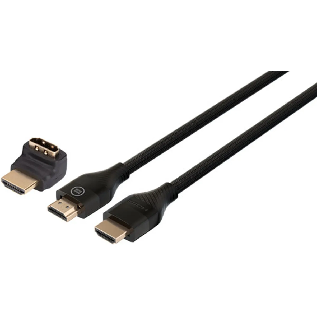 BlueBuilt HDMI Kabel 4K 120Hz / 8K 60Hz Nylon 3 Meter + 90° adapter