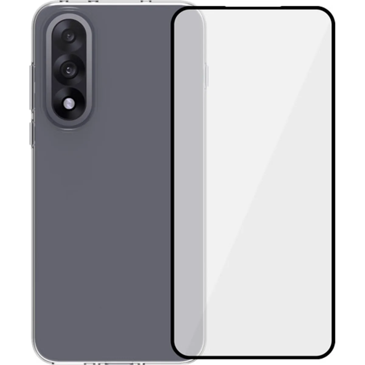 BlueBuilt OnePlus Nord 5 Back Cover Transparant + Screenprotector Glas