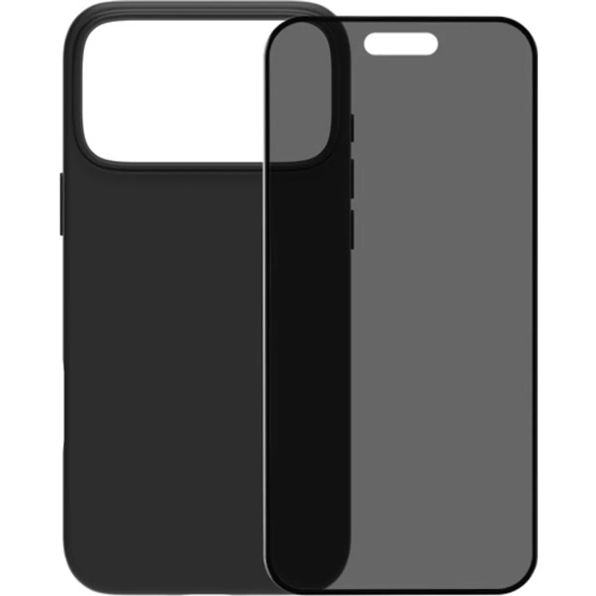 BlueBuilt Protective Back Cover met MagSafe iPhone 17 Pro Max Zwart + BlueBuilt iPhone 17 Pro Max Privacy Screenprotector Glas