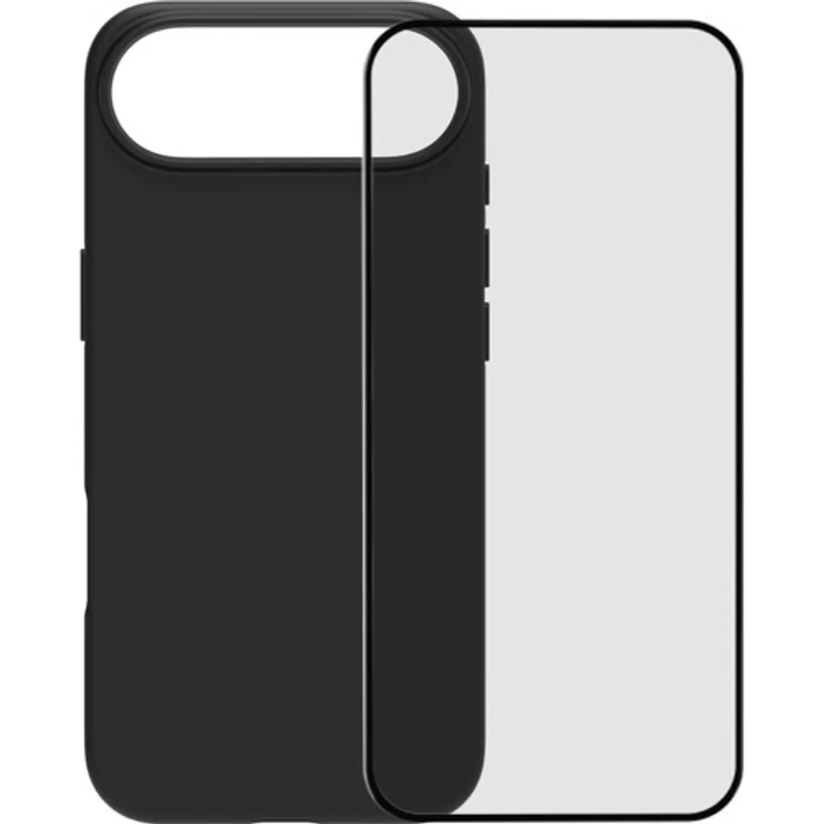 BlueBuilt Protective Back Cover met MagSafe iPhone Air Zwart + BlueBuilt iPhone 17 Air Screenprotector Glas