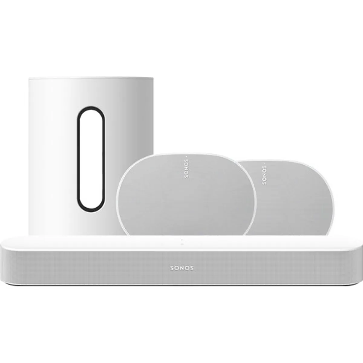 Sonos Beam Gen2 Wit + Era 300 + Sub Mini Wit