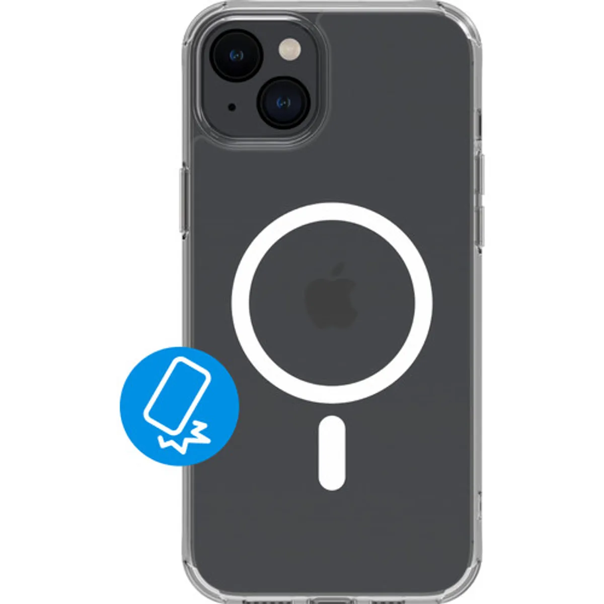 BlueBuilt Protective Back Cover met MagSafe iPhone 15 Plus Transparant