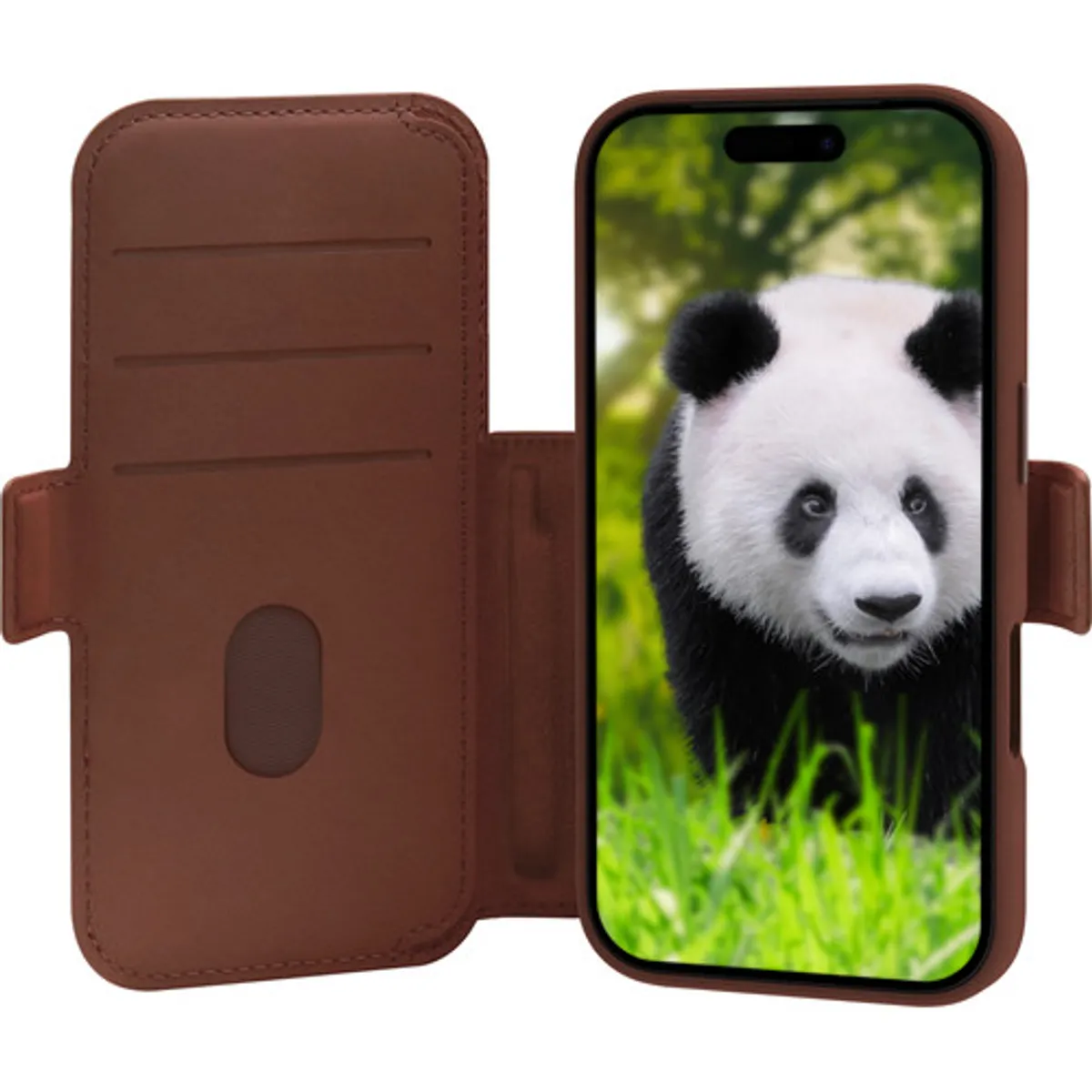 DBramante1928 Lynge iPhone 17 Pro Book Case Leer met MagSafe Bruin