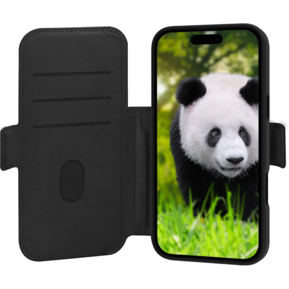 DBramante1928 Lynge iPhone 17 Pro Max Book Case Leer met MagSafe Zwart