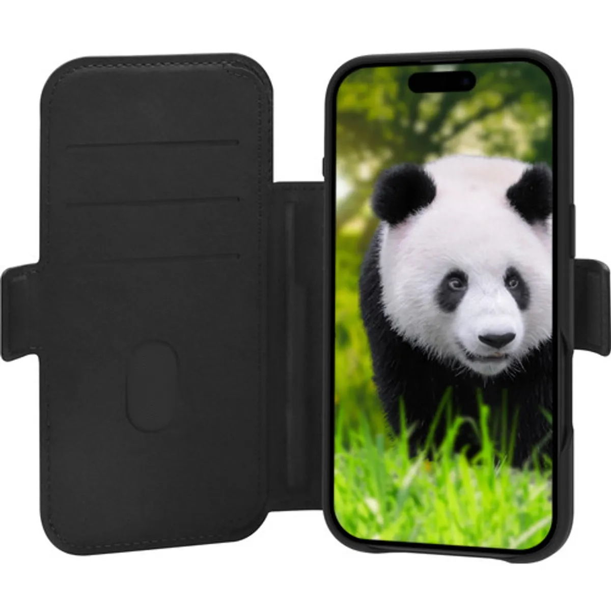 DBramante1928 Lynge iPhone Air Book Case Leer met MagSafe Zwart