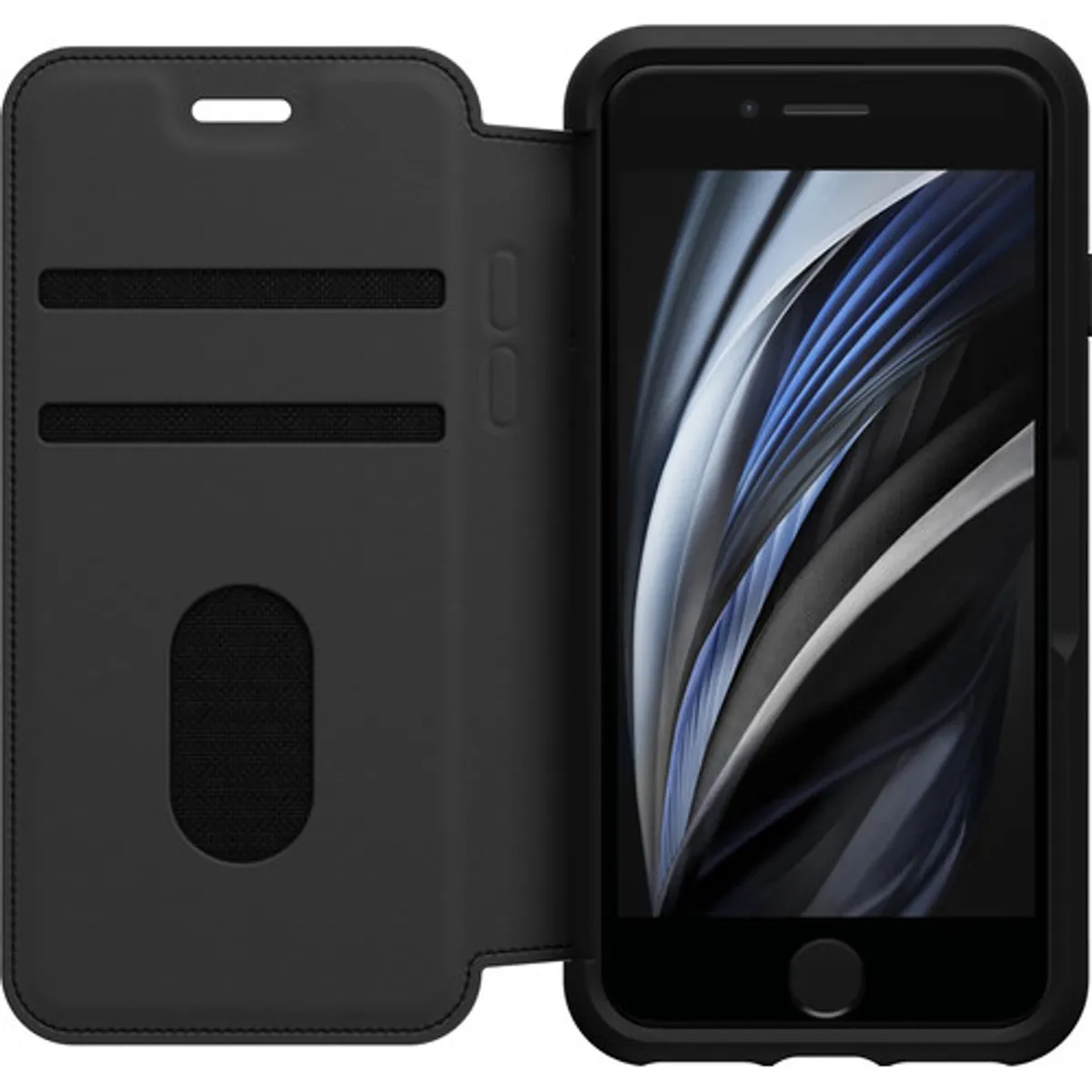 OtterBox Strada Apple iPhone SE 2022 / SE 2020 / 8 / 7 Book Case Zwart