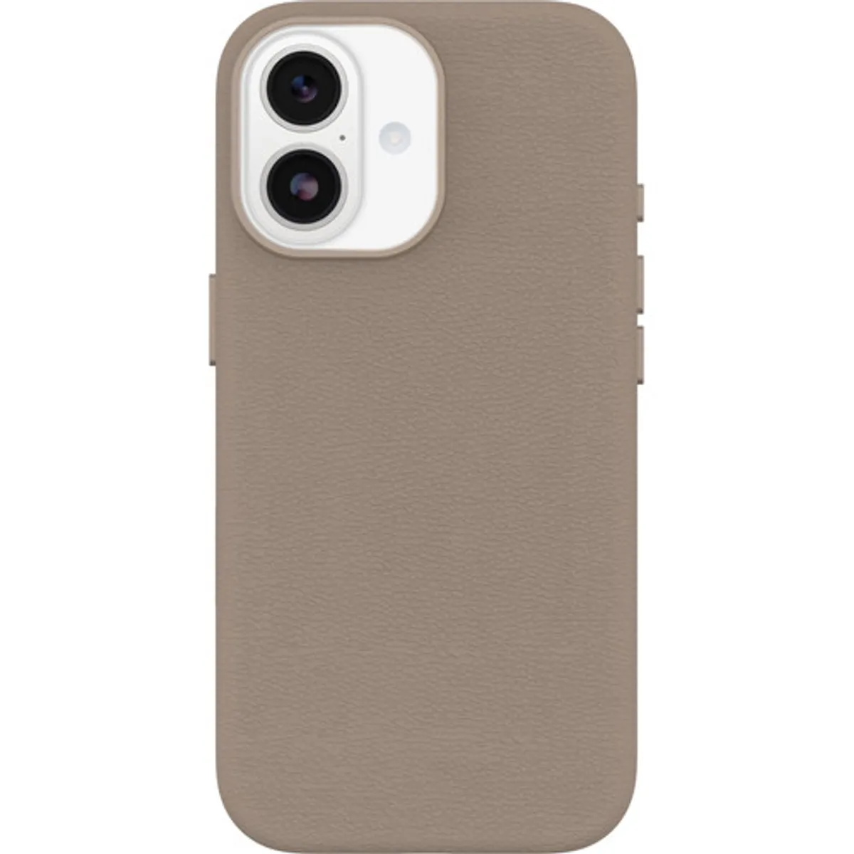 OtterBox Symmetry iPhone 17 Back Cover met MagSafe Magneet Leer Grijs