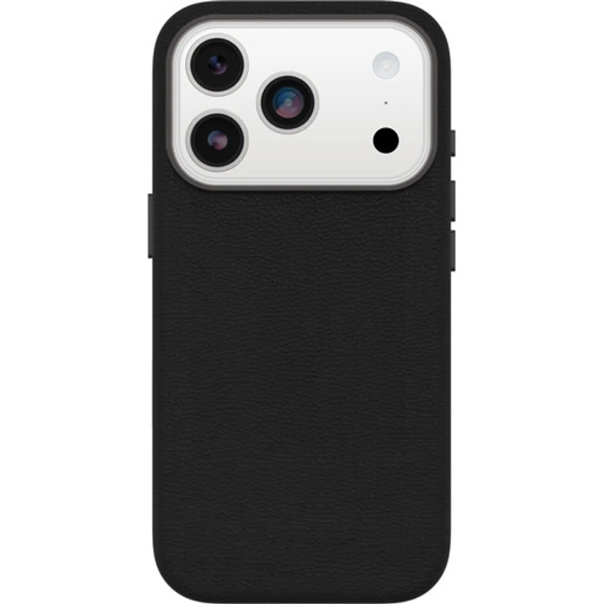 OtterBox Symmetry iPhone 17 Pro Back Cover met MagSafe Magneet Leer Zwart