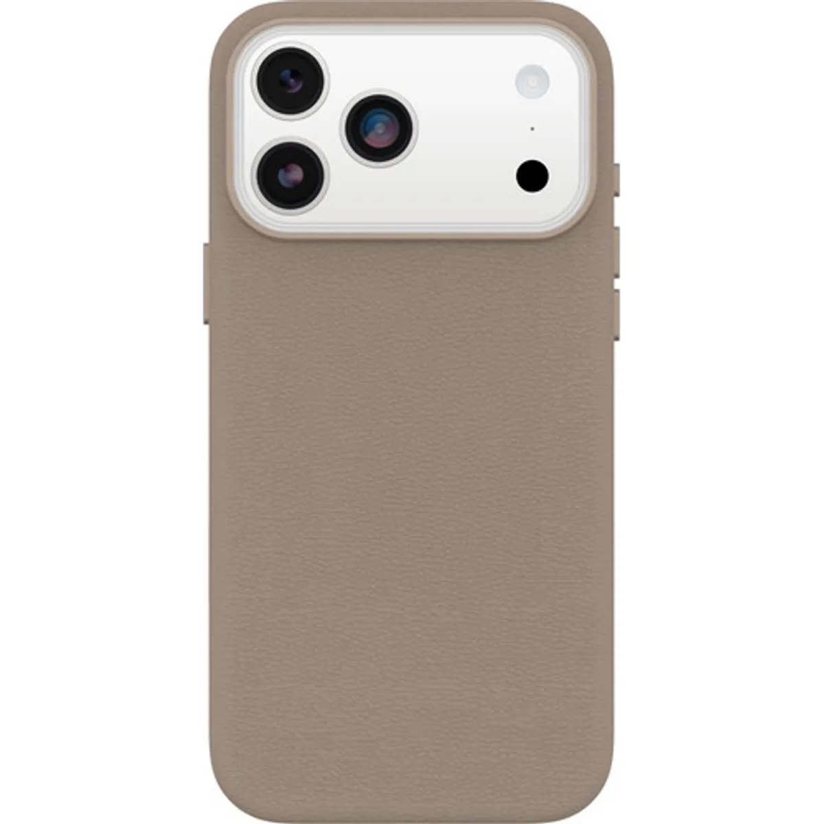 OtterBox Symmetry iPhone 17 Pro Max Back Cover met MagSafe Magneet Leer Grijs