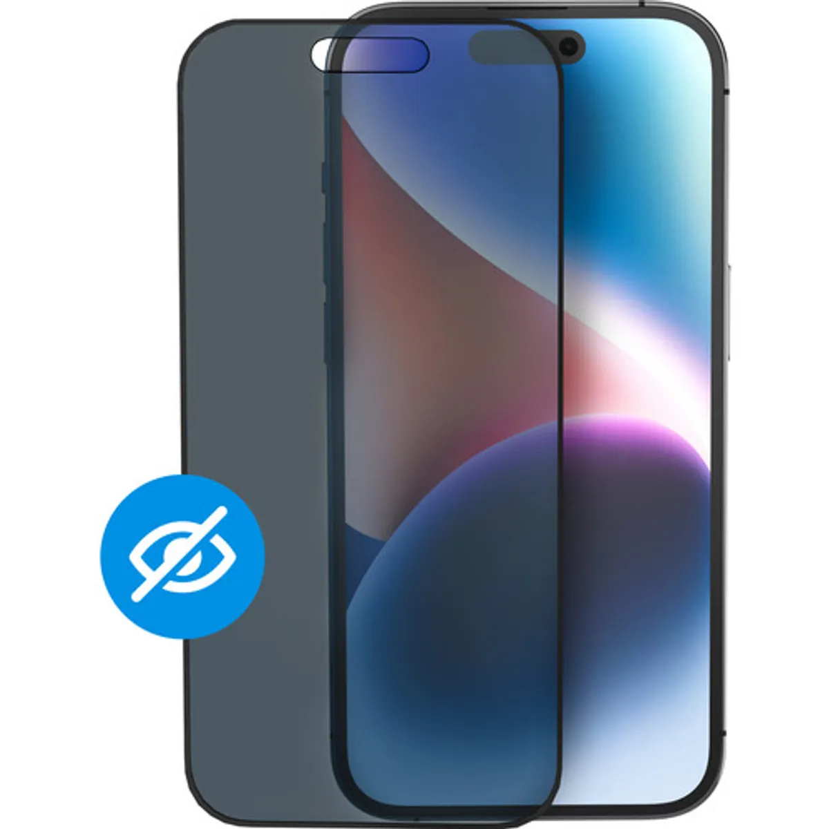 BlueBuilt Apple iPhone 15 Privacy Filter Screenprotector Glas