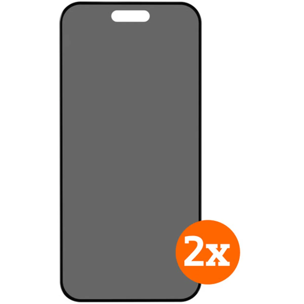BlueBuilt Apple iPhone 16 Pro Privacy Filter Screenprotector Glas Duo Pack