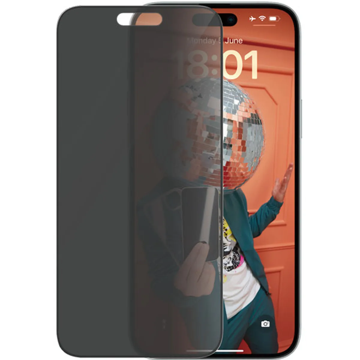 PanzerGlass Ultra-Wide Fit Apple iPhone 15 Plus Privacy Screenprotector Glas