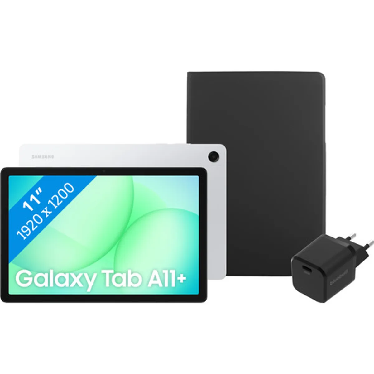 Samsung Galaxy Tab A11 Plus 11 inch 256GB Wifi Zilver + Basis accessoirepakket