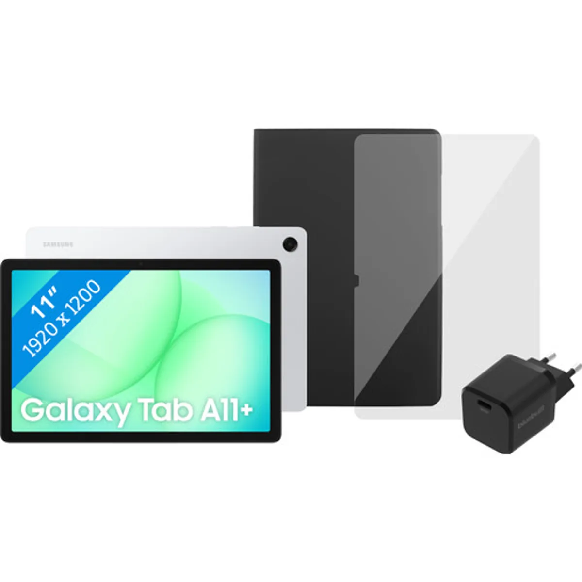 Samsung Galaxy Tab A11 Plus 11 inch 256GB Wifi Zilver + Compleet accessoirepakket