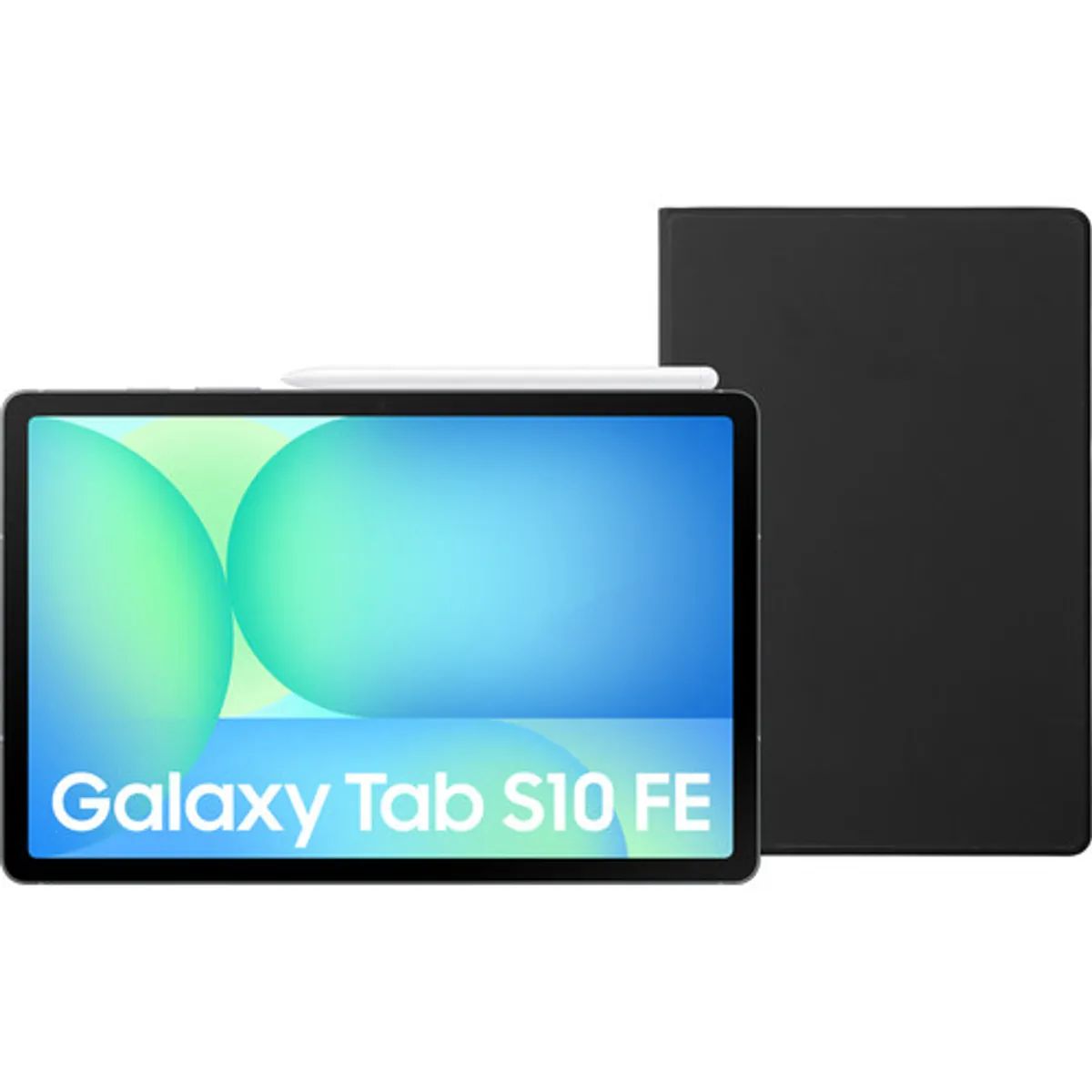 Samsung Galaxy Tab S10 FE 10,9 inch 128GB Wifi en 5G Grijs + BlueBuilt Book Case Zwart