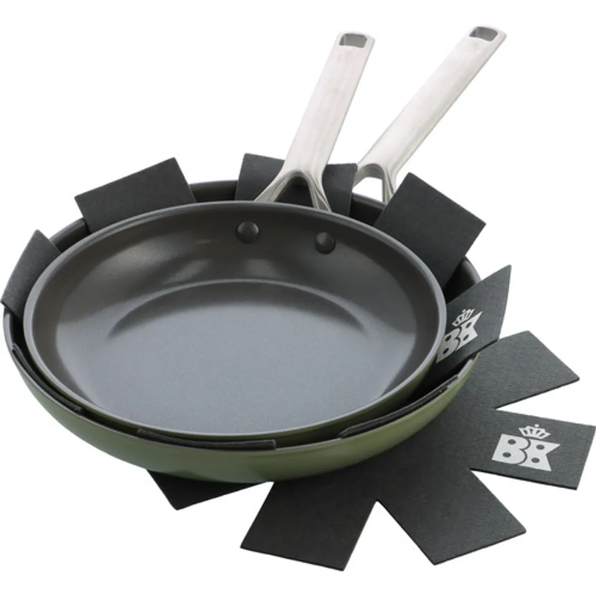 BK Sublime Koekenpannenset 24 + 28 cm Olive Green